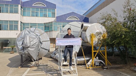 مجفف الرش الصناعي الموفر للطاقة مع درجة حرارة تجفيف 120-300 درجة مئوية وكفاءة 70٪ للغبار المادي