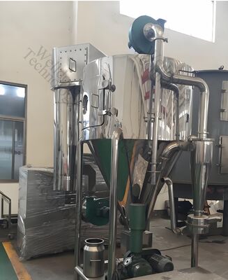 آلة تجفيف الرش بدرجة حرارة منخفضة كفاءة التجفيف 70% مقاومة للانفجار