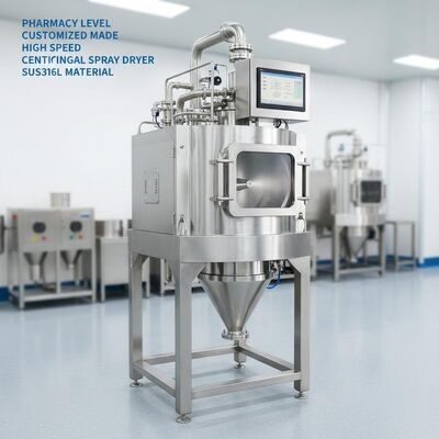 مستوى الصيدلة والمواد المخصصة لمجفف الرش بالطرد المركزي عالي السرعة SUS316L