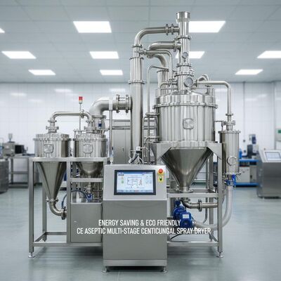 موفر للطاقة وصديق للبيئة، مجفف رذاذ متعدد المراحل معقم بالطرد المركزي CE
