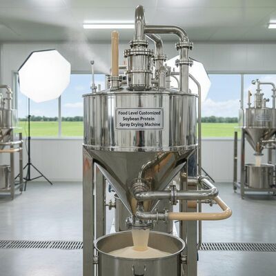 مستوى الغذاء حسب الطلب آلة تجفيف رذاذ بروتين فول الصويا