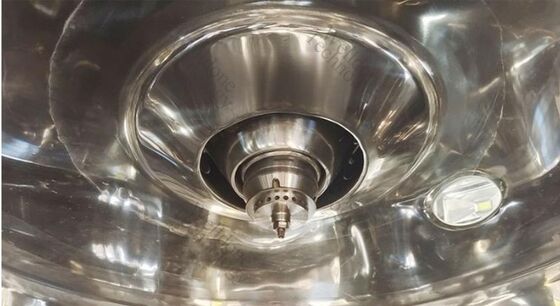 مجفف رش ثنائي السائل مخصص من الفولاذ المقاوم للصدأ SUS316L بدرجة غذائية بكفاءة تجفيف 70% لمسحوق الحليب والبيض