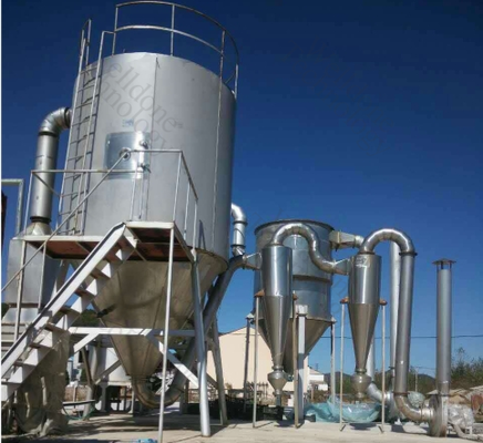 مجفف رذاذ الطرد المركزي SUS316L LPG المصنوع حسب الطلب والطعام بكفاءة تجفيف 70٪