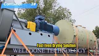 مجفف سرير سائل لفتات الخبز والملح سريع الجفاف